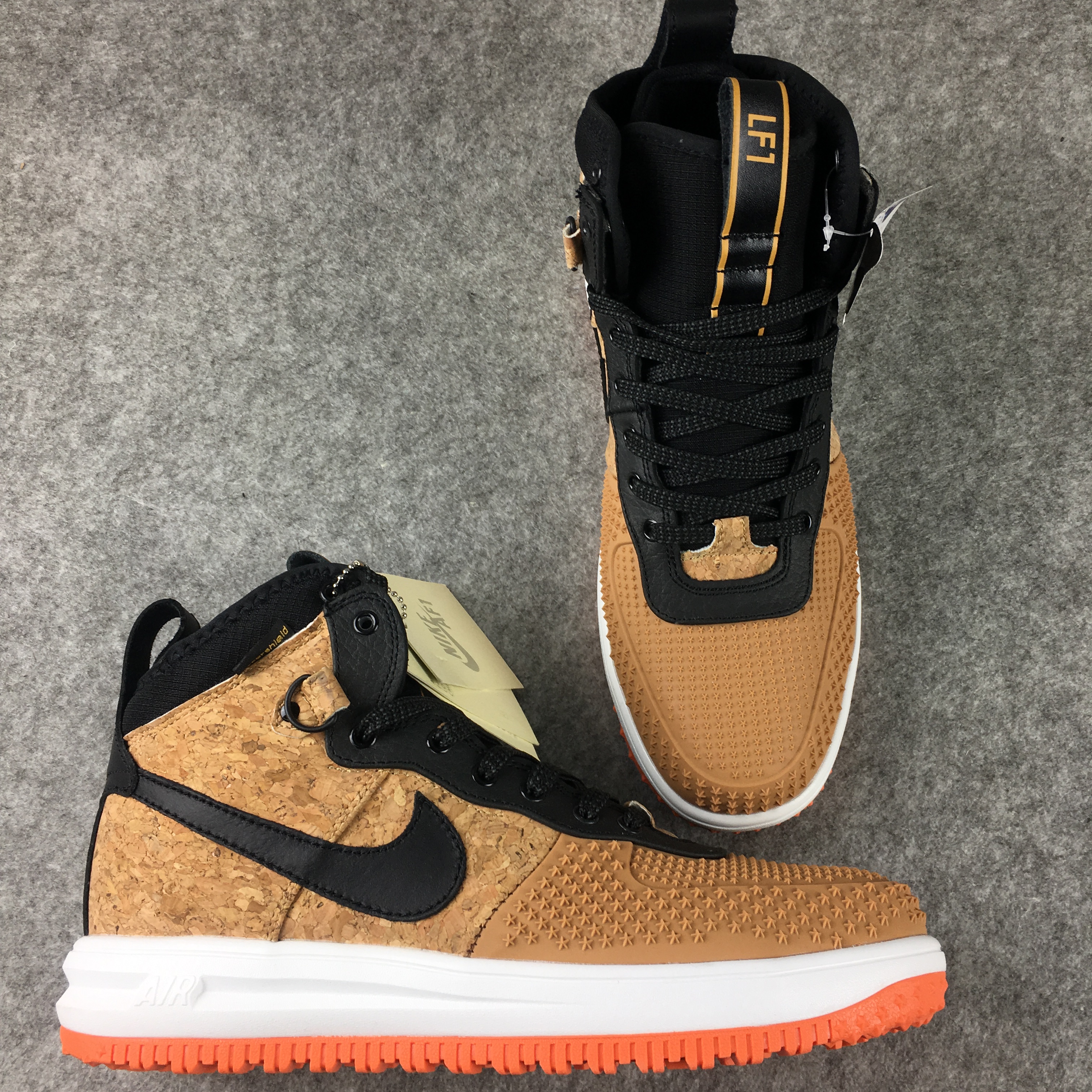 Nike Lunar Force 1 Cork Yellow Black Shoes